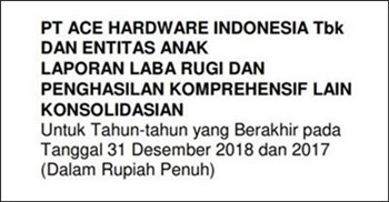 Contoh laporan keuangan perusahaan tbk - bahasa indonesia
